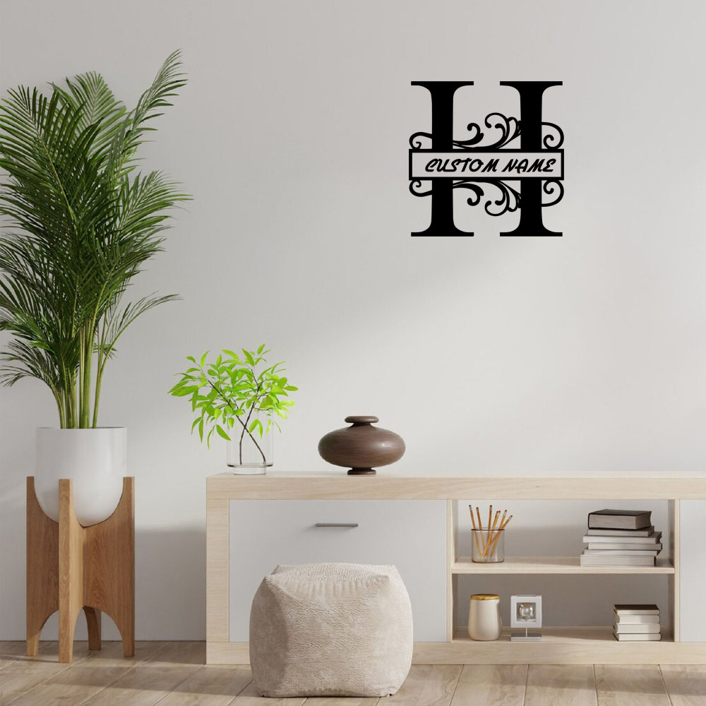 Home Decor Wall Tiles - 1PC Excellent Letter H Personalized Name