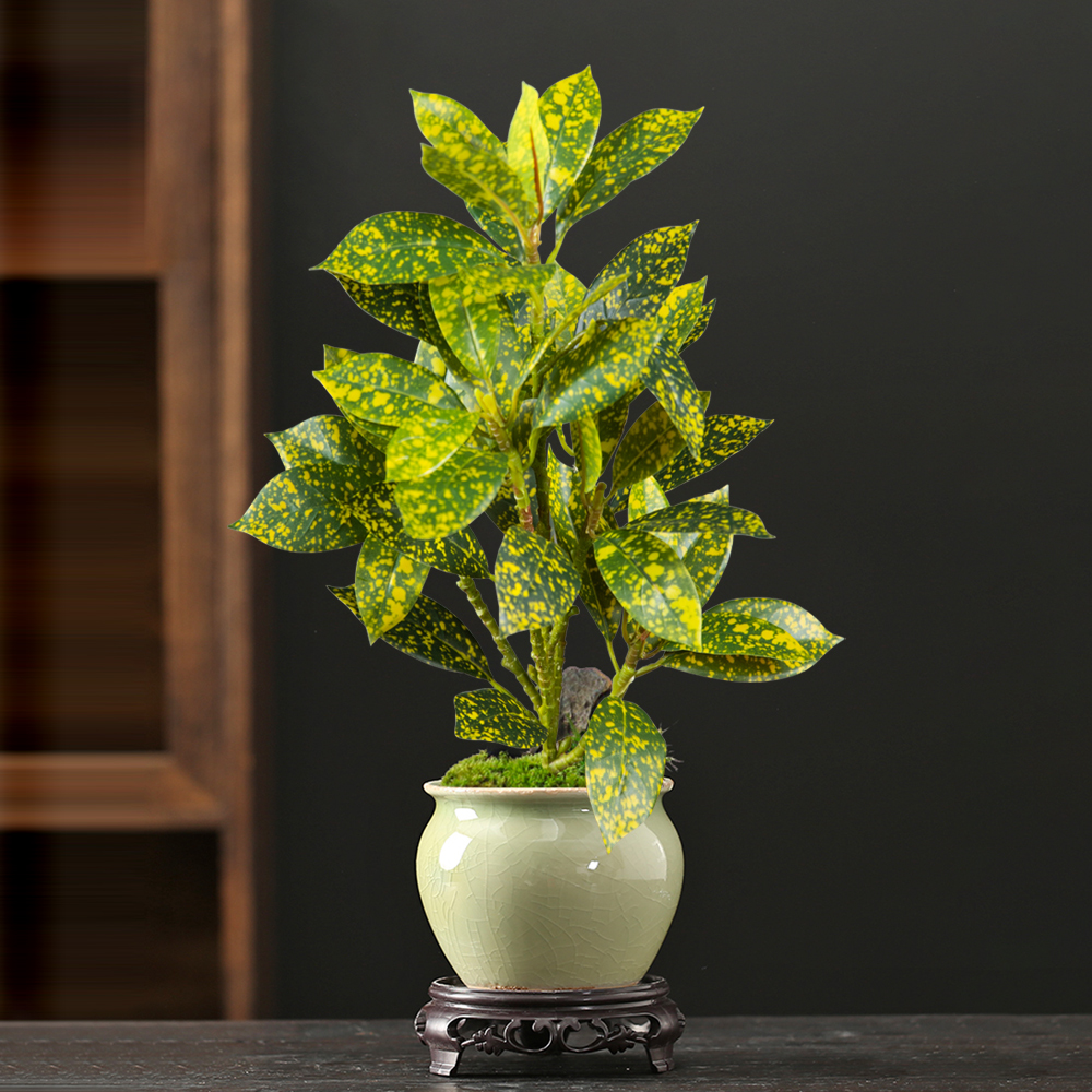 Victory Home Decor - 24-41cm Artificial Ficus Tree Fake Plastic