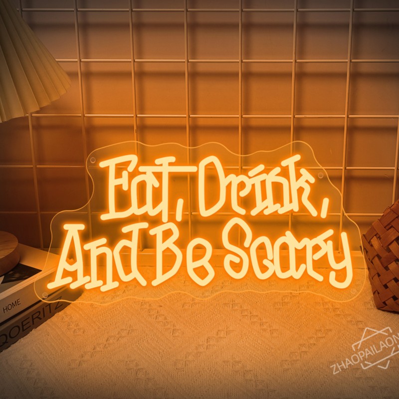 Home Decor Nearby - Eat Drink And Be Scary LED