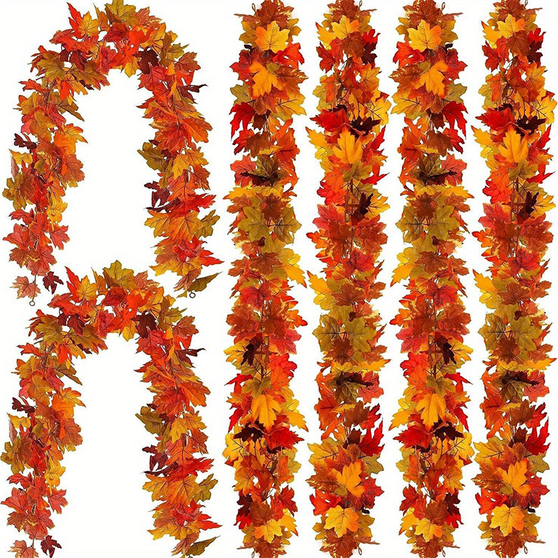 Victory Home Decor - 2M Artificial Fall Maple Leaf Garland
