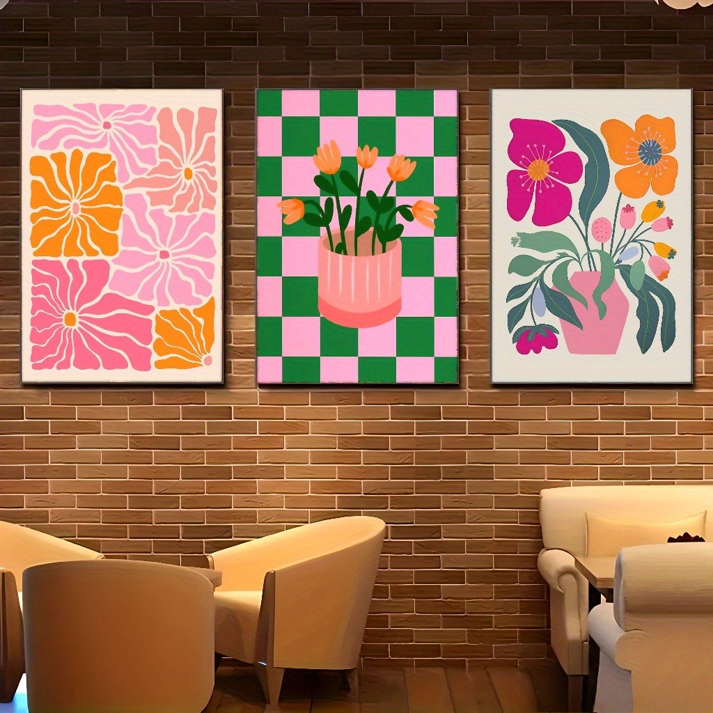 Home Decor Vase With Flowers - Vibrant Flowers and Vases Canvas Prints