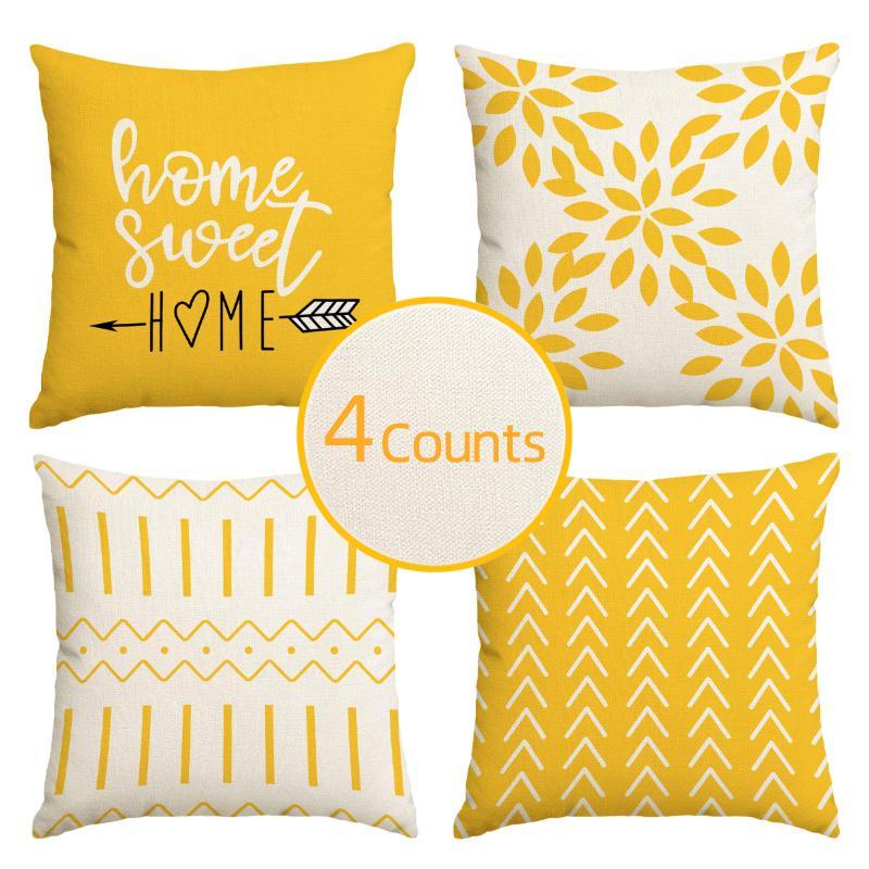 Home Decor Sofa - Geometric Pattern Pillow Case without Filler