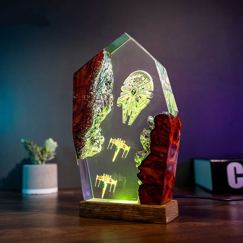 Home Decor Lighting - Table Resin Lamp Universe War Sence