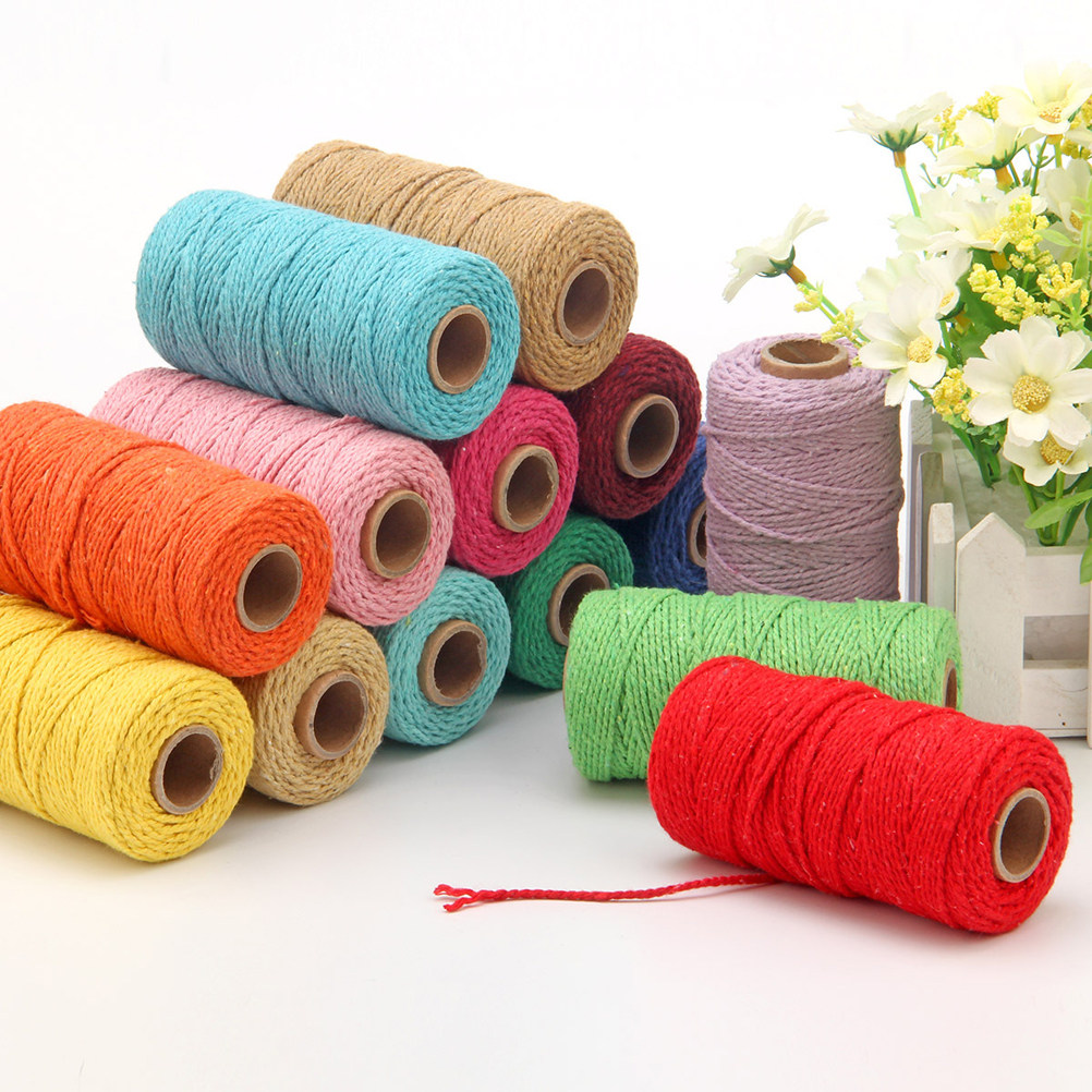 Home Decor Sofa - 2Mm Handmade Woven Cotton Rope Soft