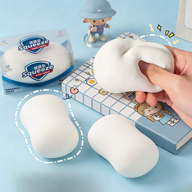Home Decor Company - Soft Fake White Soap Squishy Slime