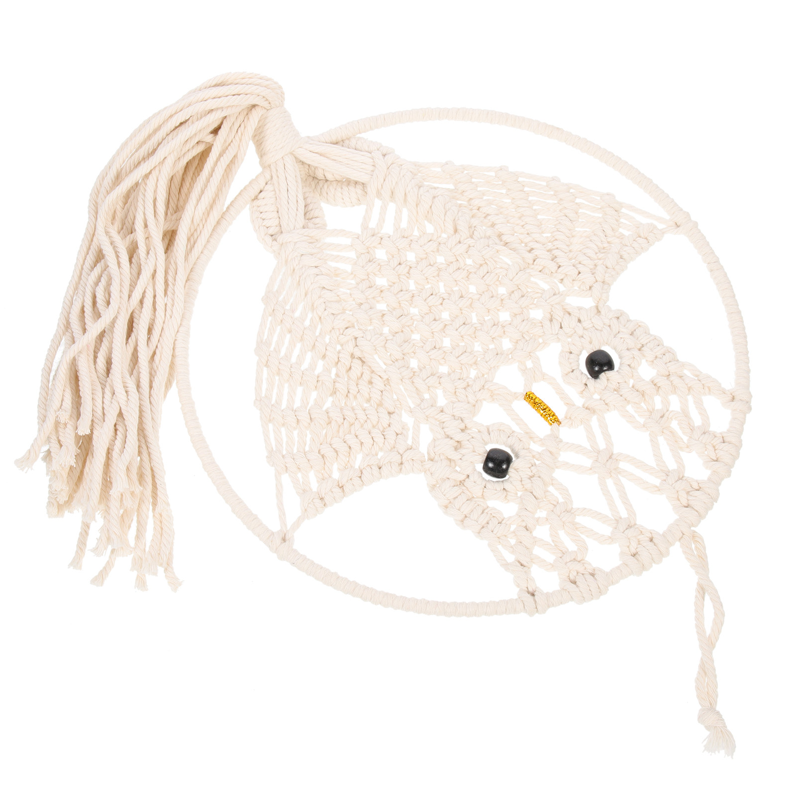 Macrame Wall Hanging - Owl Wall Hanging Tapestry Cotton Rope