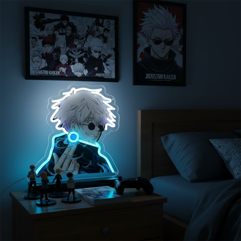 Home Decor Lighting - Custom Animes Jujutsu Kaisen Gojo Neon