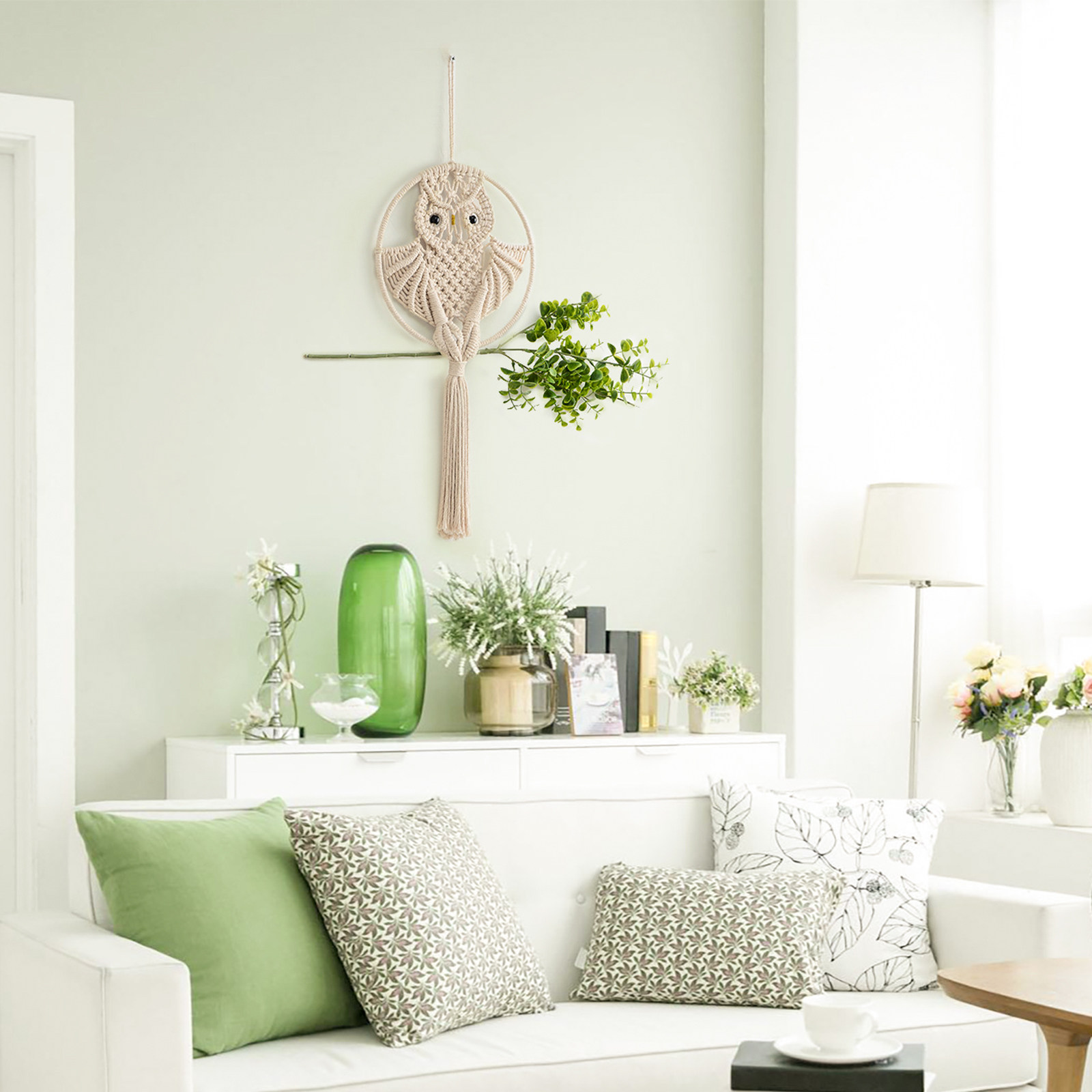 Owl Macrame H Woven Woven Tass - Macrame Wall Hanging 리뷰 및 가격