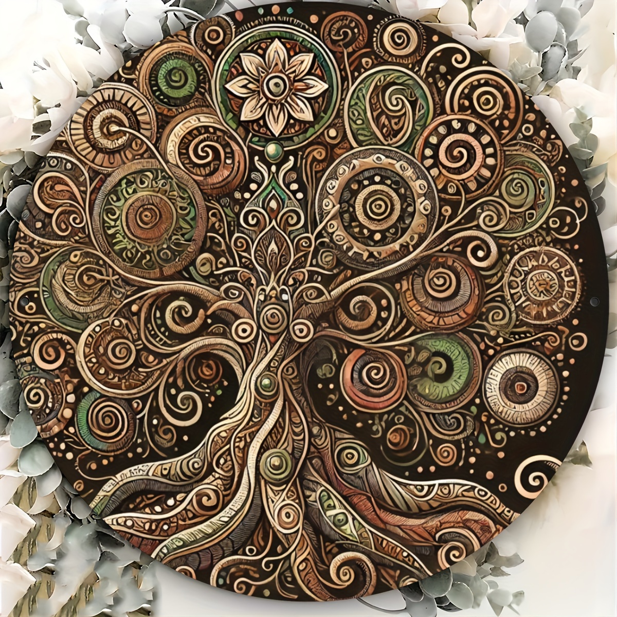 2D flat, retro life tree mater - Home Decor Nearby 리뷰 및 가격