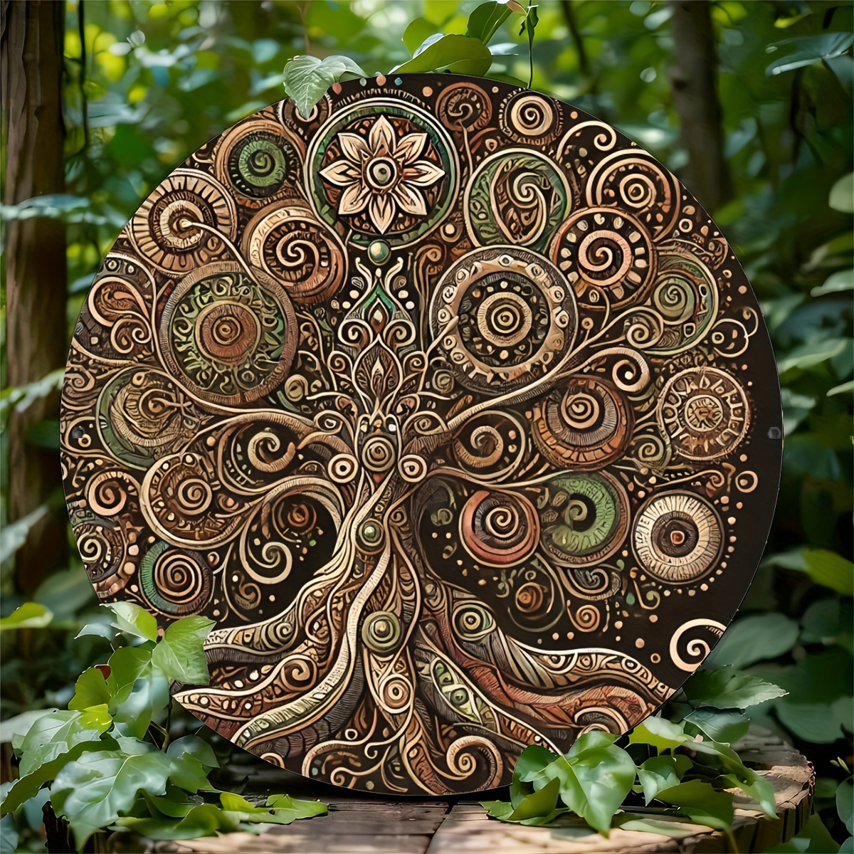 2D flat, retro life tree mater - Home Decor Nearby 리뷰 및 가격