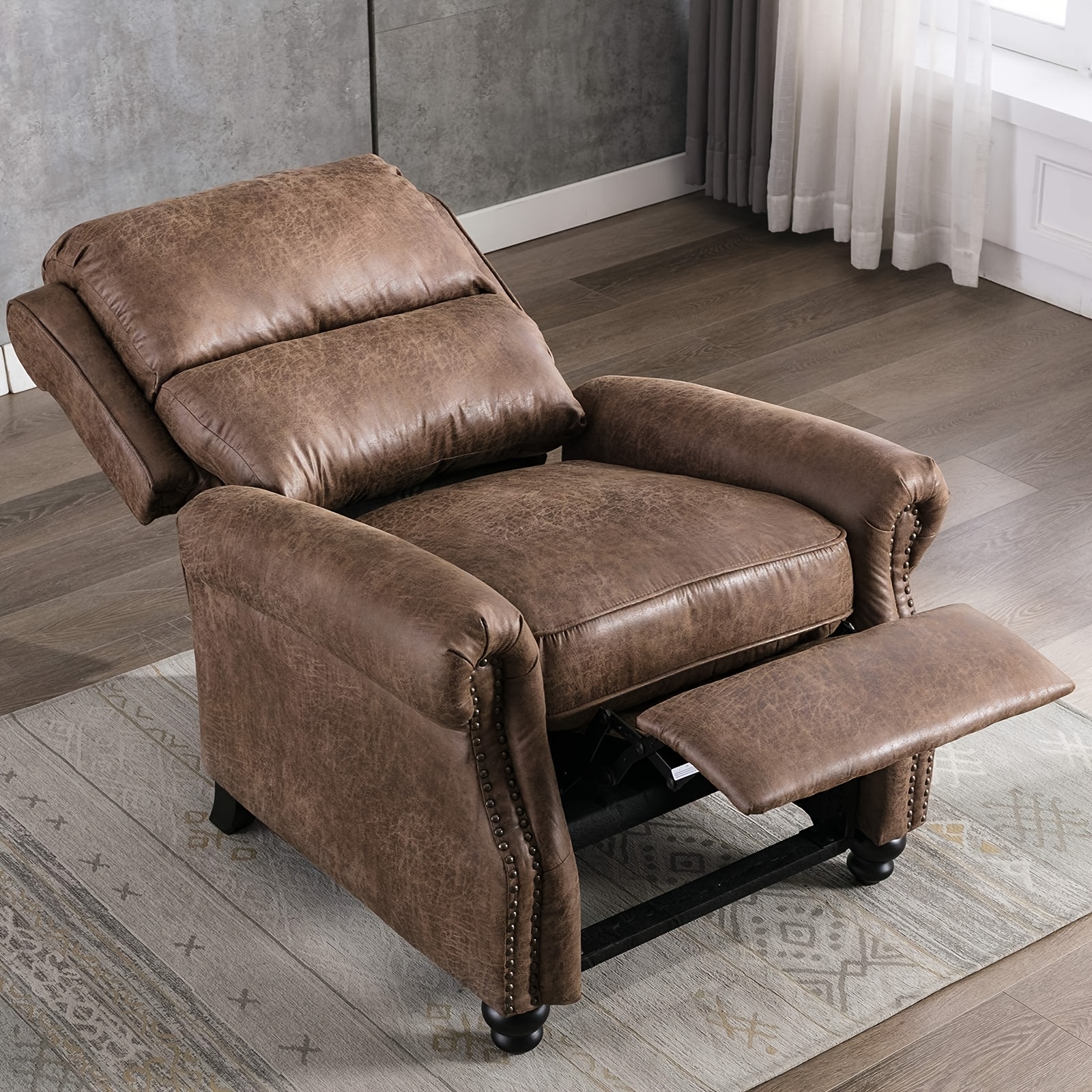 Pushback Recliner Chair Faux L - Home Decor Sofa 리뷰 및 가격