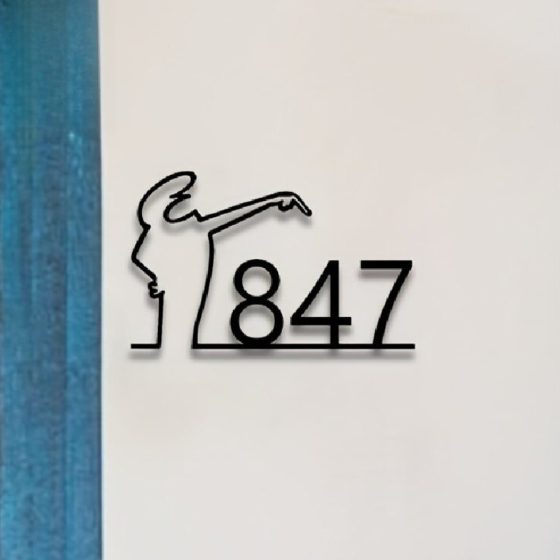 Custom House Number Plate, Boh - Home Decor Nearby 리뷰 및 가격