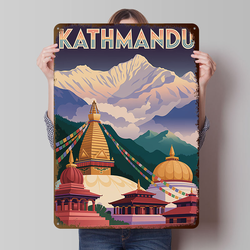 Kathmandu Travel Tinplate Post - Home Decor Kathmandu 리뷰 및 가격