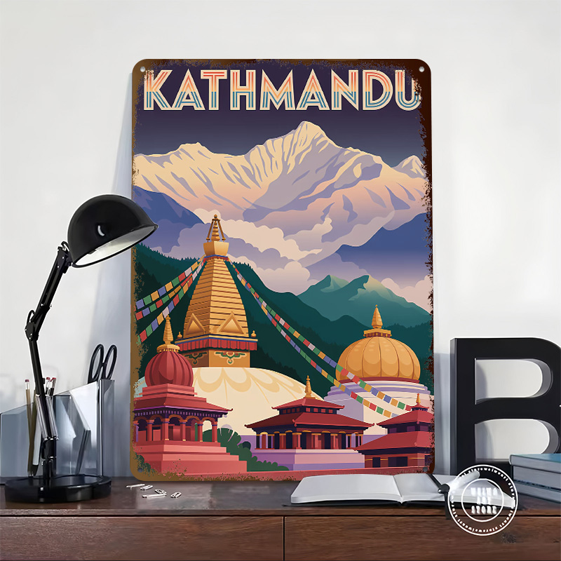Kathmandu Travel Tinplate Post - Home Decor Kathmandu 리뷰 및 가격