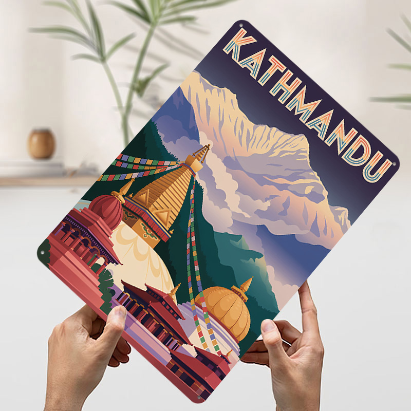 Kathmandu Travel Tinplate Post - Home Decor Kathmandu 리뷰 및 가격