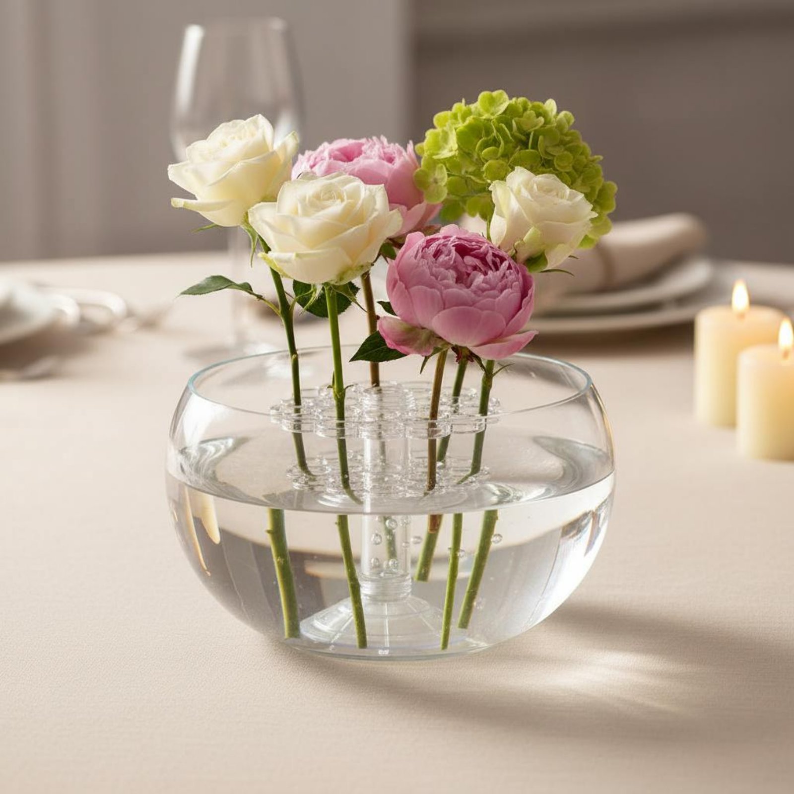 Coil Flower Stalk Holder Easy  - Home Decor Vase With Flowers 리뷰 및 가격
