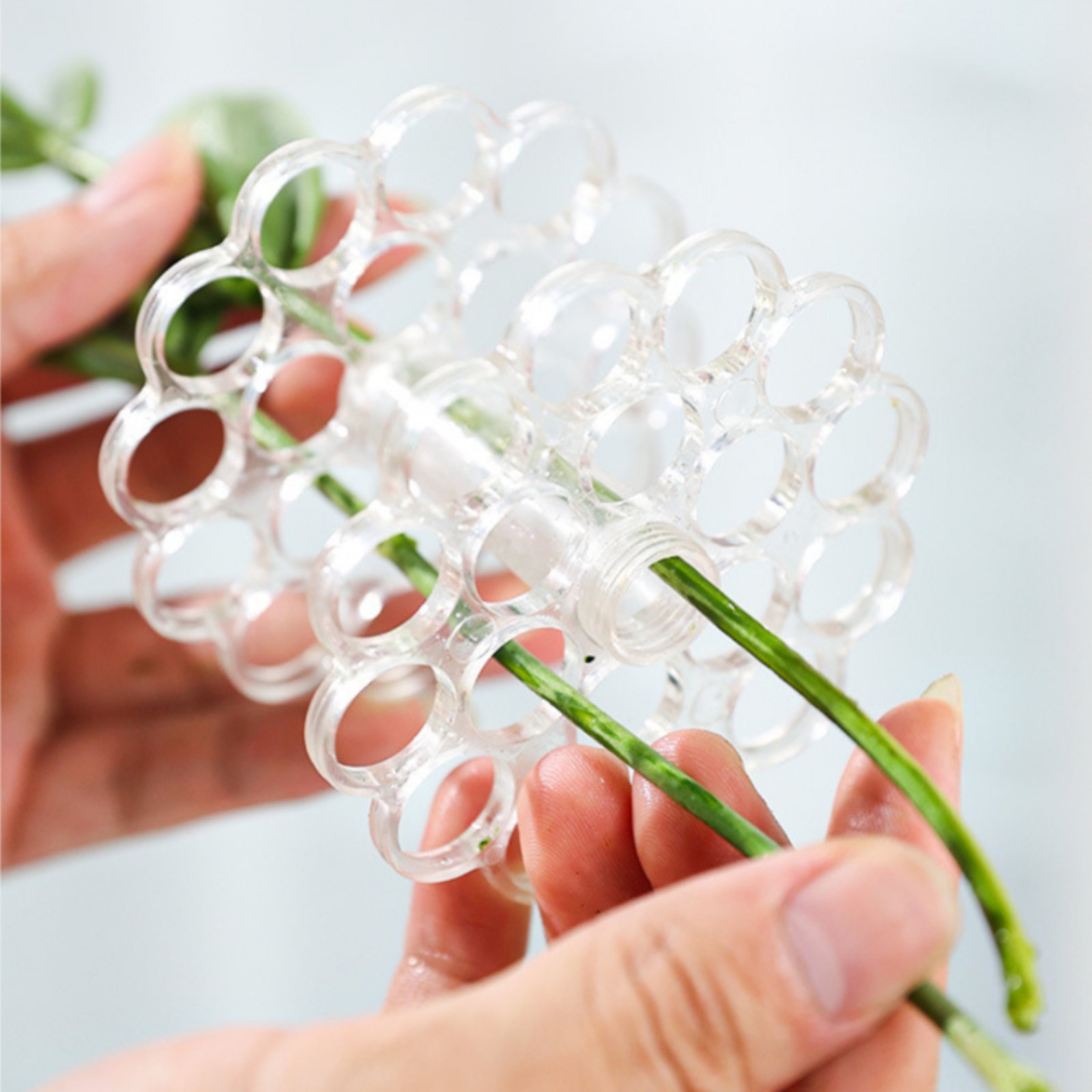 Coil Flower Stalk Holder Easy  - Home Decor Vase With Flowers 리뷰 및 가격