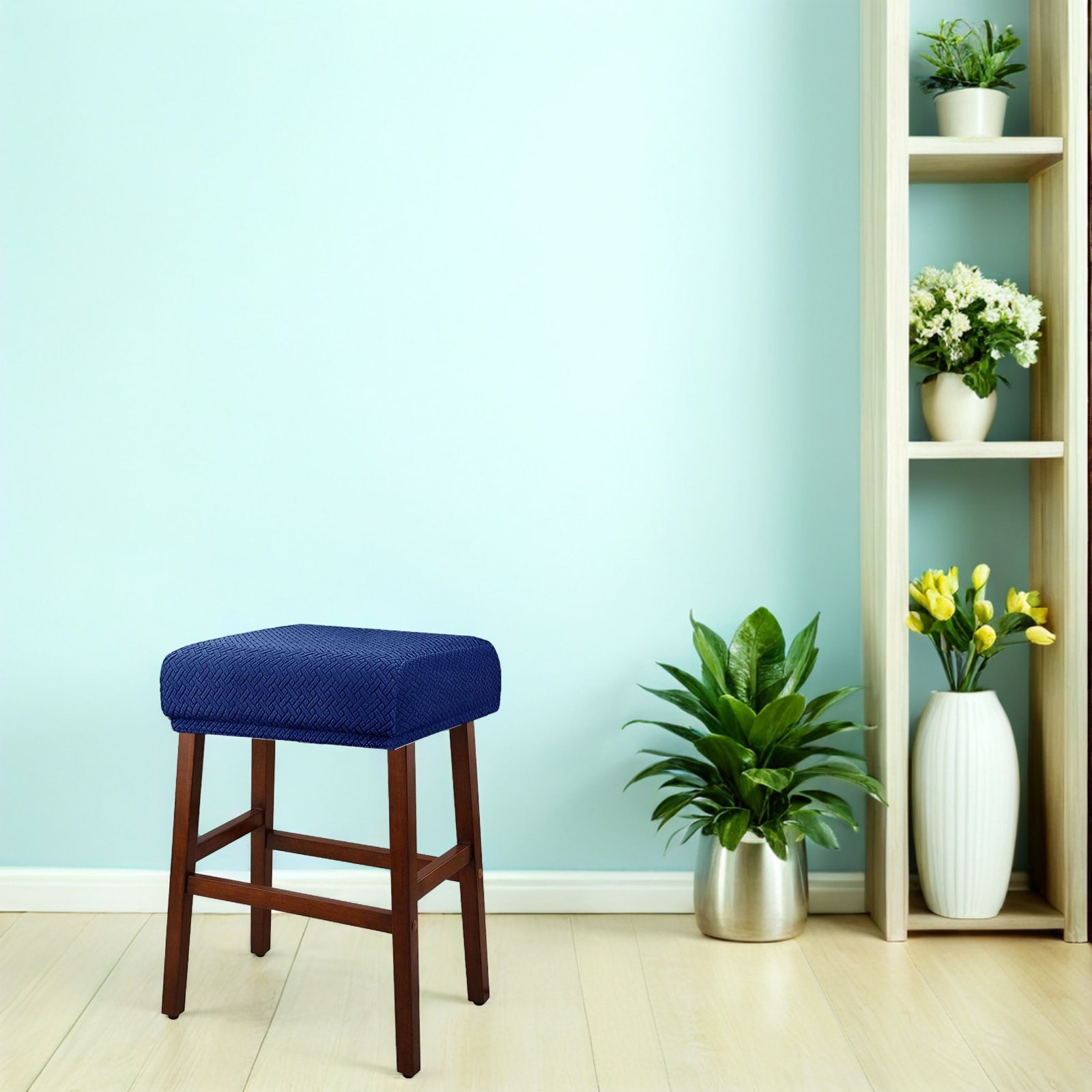 Rectangle Stool Cover Elastic  - Home Decor Sofa 리뷰 및 가격