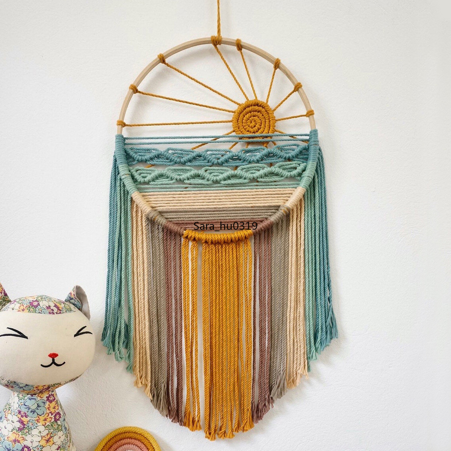 Sun Beach Macrame Wall Hanging - Macrame Wall Hanging 리뷰 및 가격