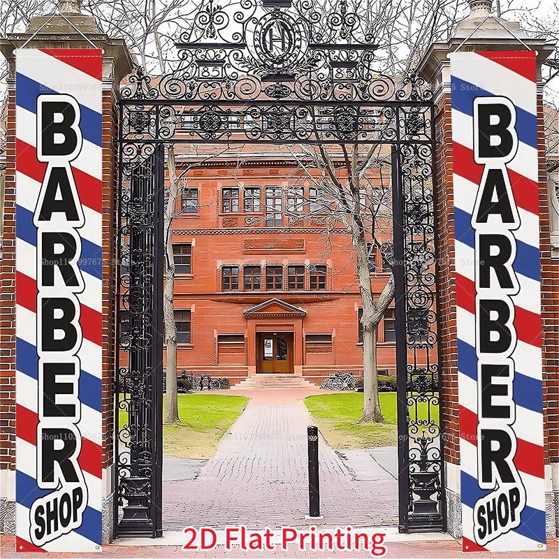 2D Barber Shop Logo Door Banne - Home Decor Nearby 리뷰 및 가격