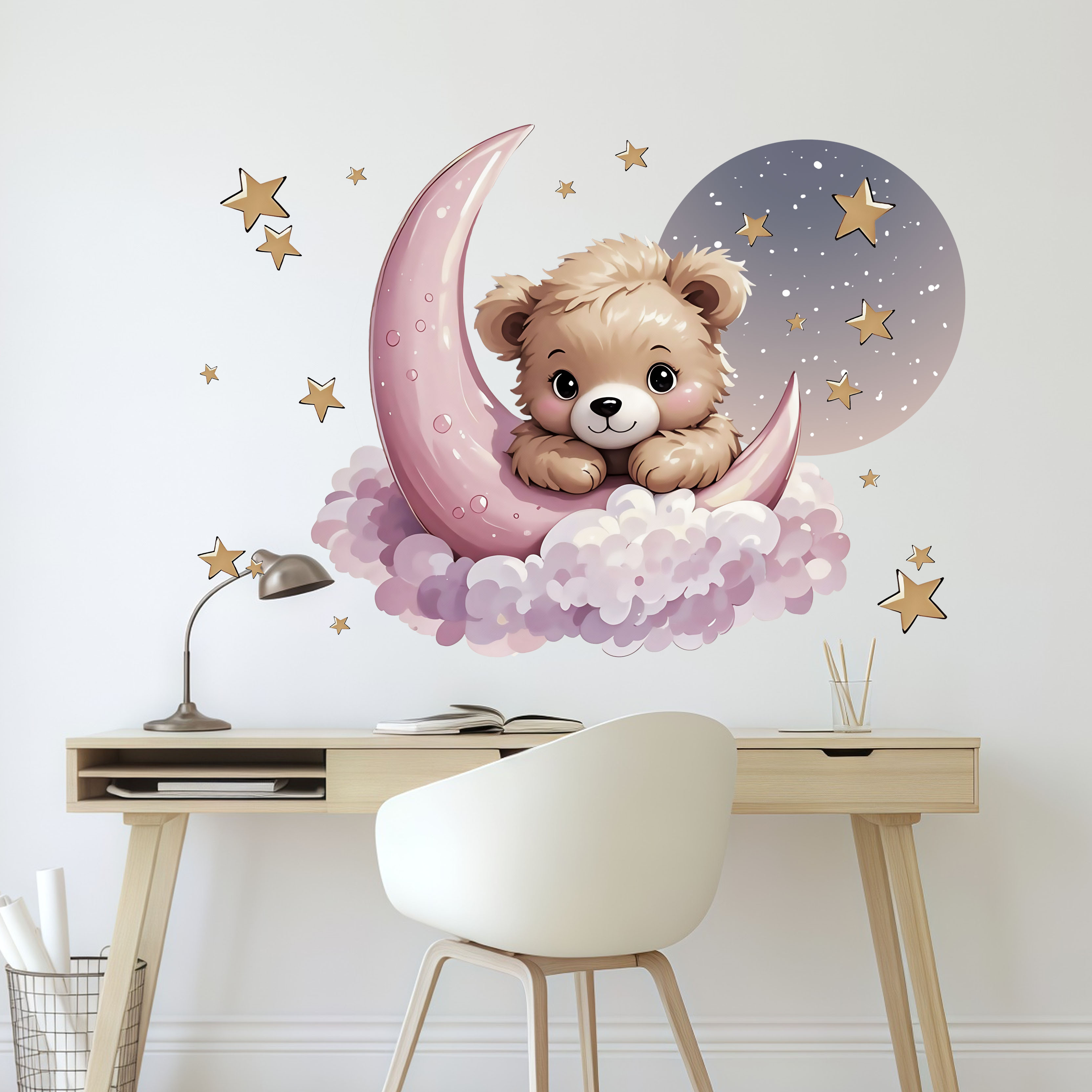 New Arrival Bear Star Moon Nig - Home Decor Wall Tiles 리뷰 및 가격