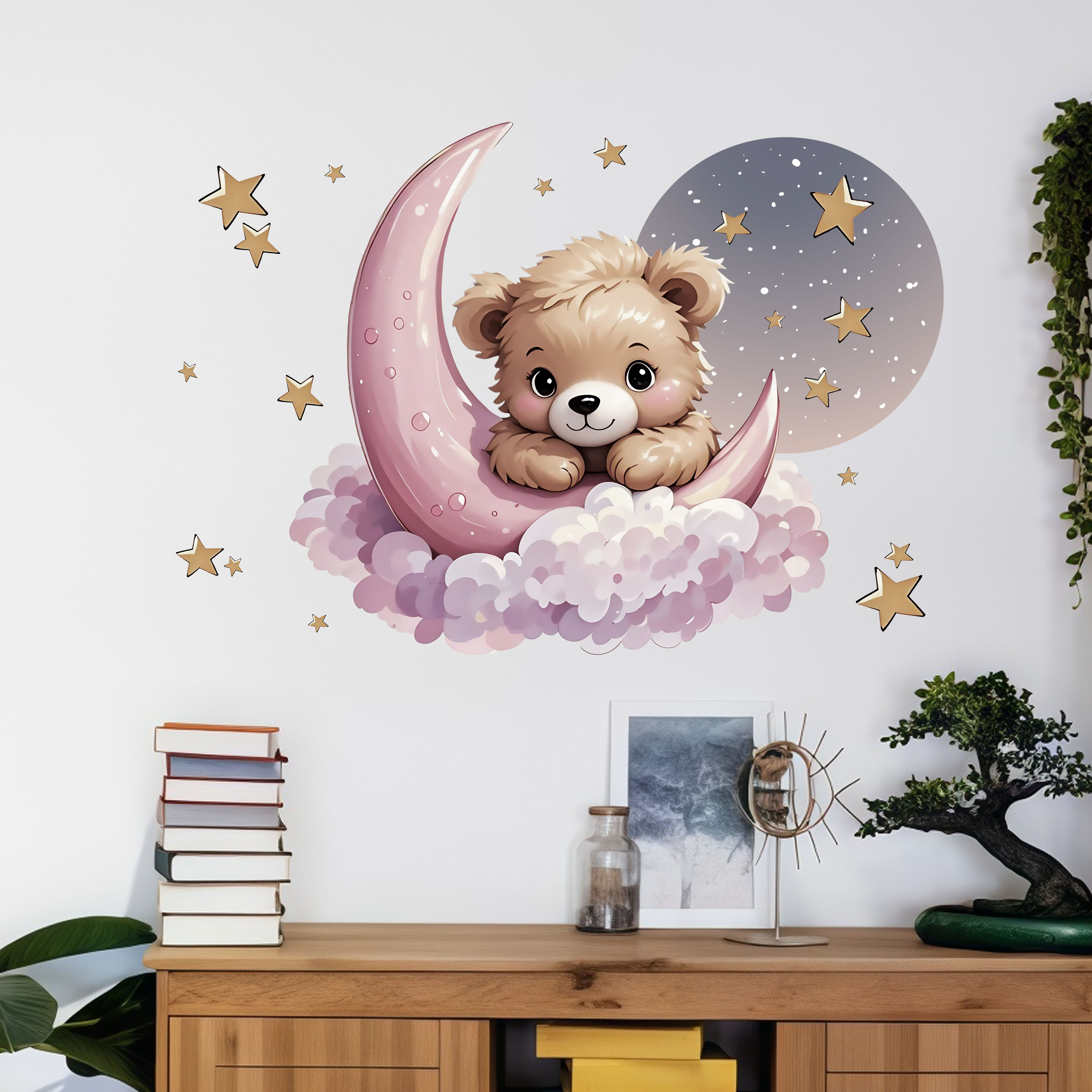 New Arrival Bear Star Moon Nig - Home Decor Wall Tiles 리뷰 및 가격