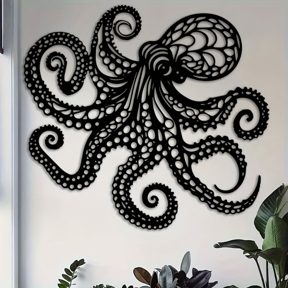 Large Metal Octopus Wall Art S - Victory Home Decor 리뷰 및 가격