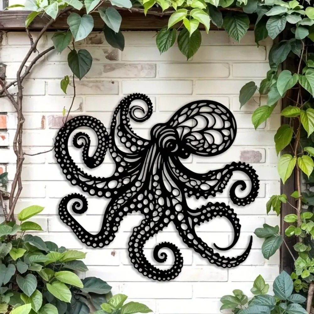 Large Metal Octopus Wall Art S - Victory Home Decor 리뷰 및 가격