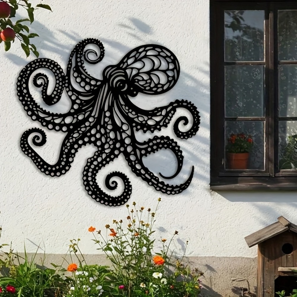 Large Metal Octopus Wall Art S - Victory Home Decor 리뷰 및 가격