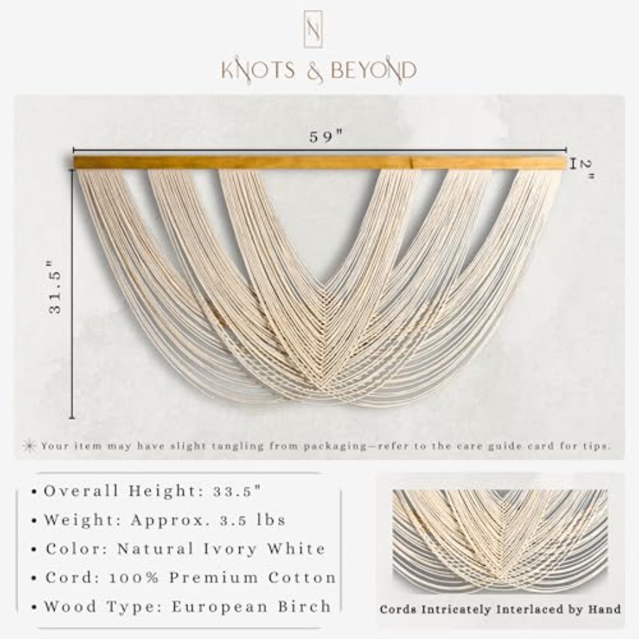 Extra Large Macrame Wall Hangi - Macrame Wall Hanging 리뷰 및 가격