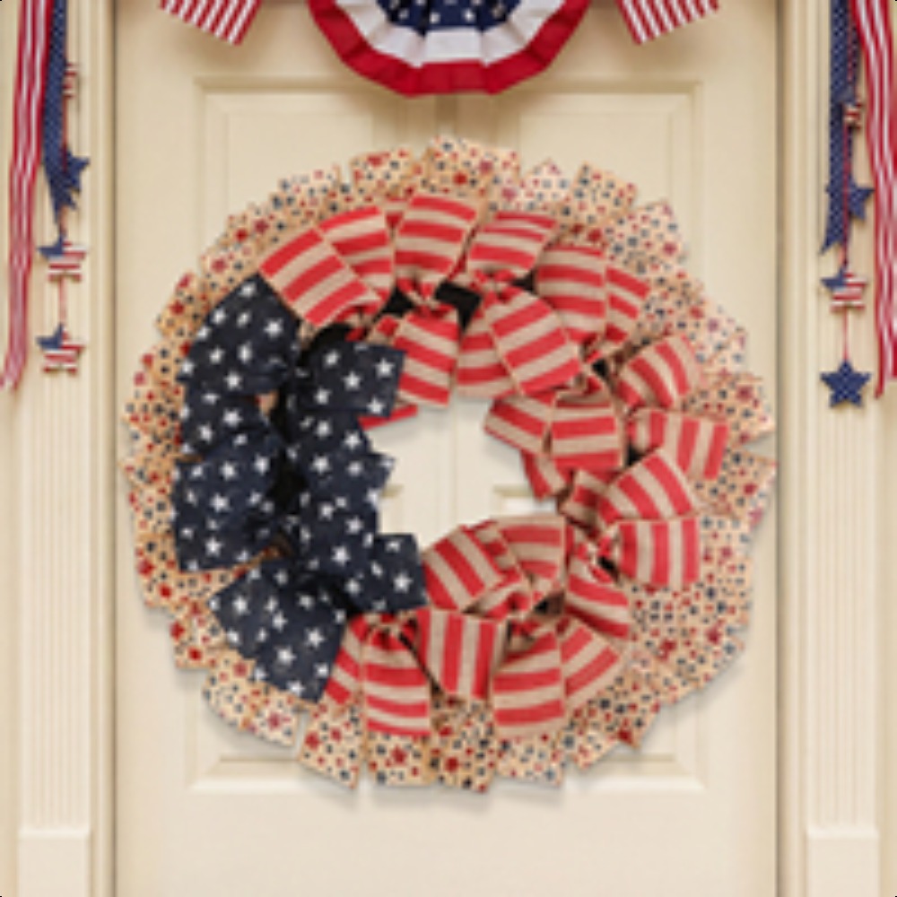 Stars Stripes Patriotic Burlap - Home Decor Usa 리뷰 및 가격