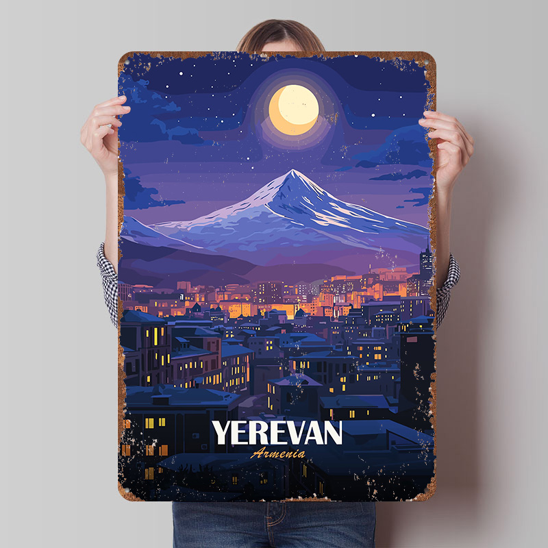 Yerevan Armenia Nightscape Met - Home Decor Yerevan 리뷰 및 가격