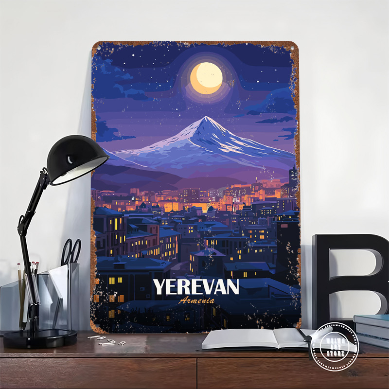 Yerevan Armenia Nightscape Met - Home Decor Yerevan 리뷰 및 가격