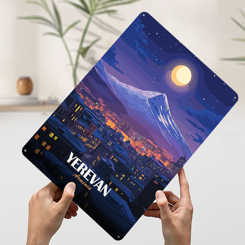 Yerevan Armenia Nightscape Met - Home Decor Yerevan 리뷰 및 가격