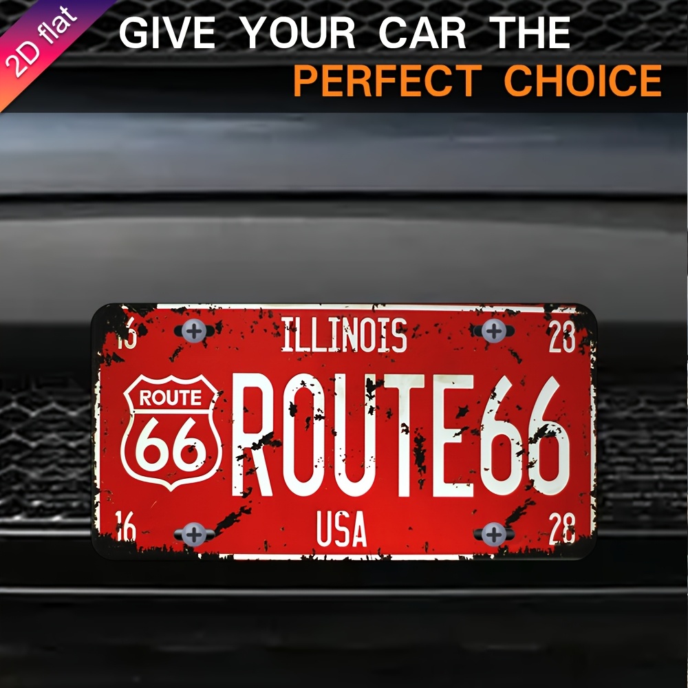 Illinois Route 66 USA Vintage  - Home Decor Usa 리뷰 및 가격