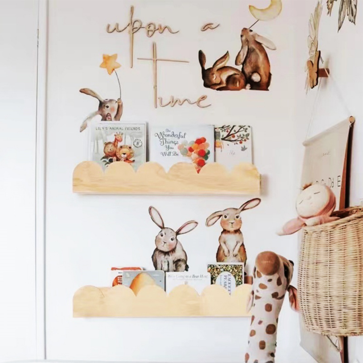 Boho Wooden Wall Shelf, Natura - Floating Shelves 리뷰 및 가격