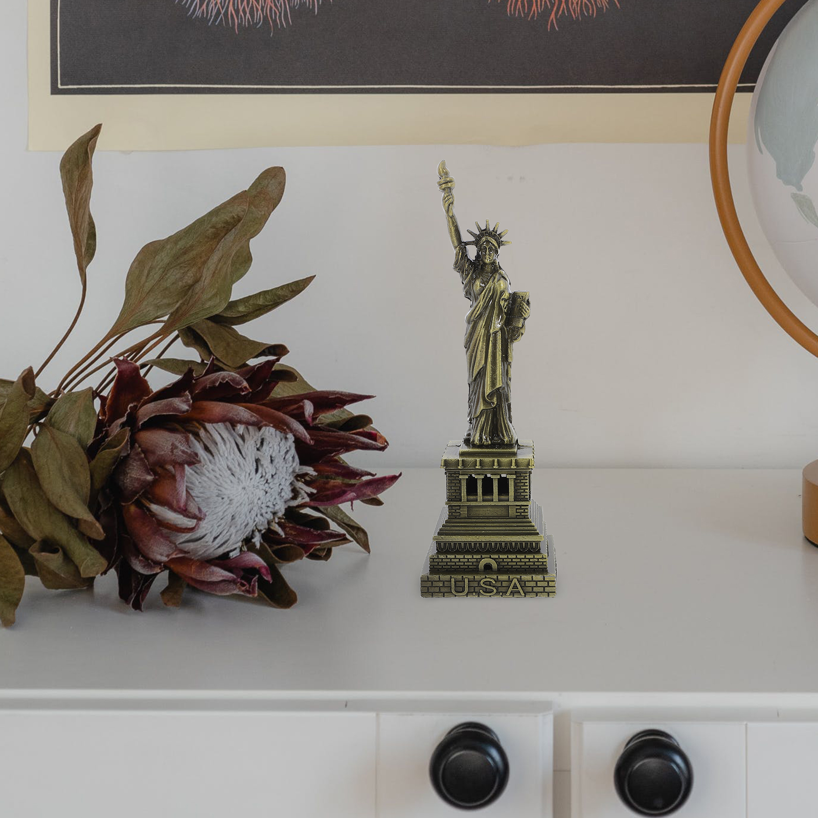 Bronze Statue of Liberty Metal - Home Decor Usa 리뷰 및 가격