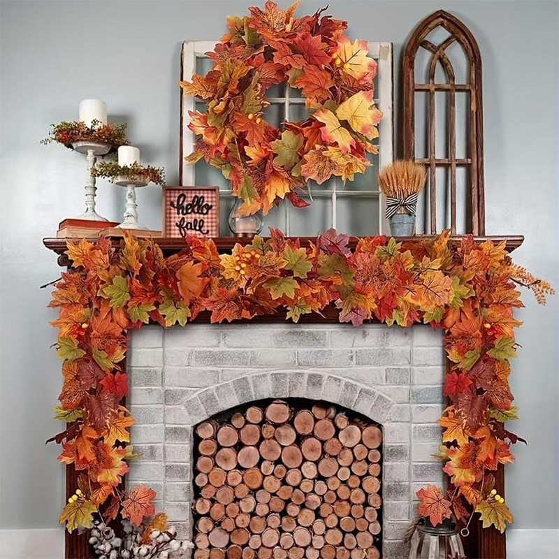 2M Artificial Fall Maple Leaf  - Victory Home Decor 리뷰 및 가격