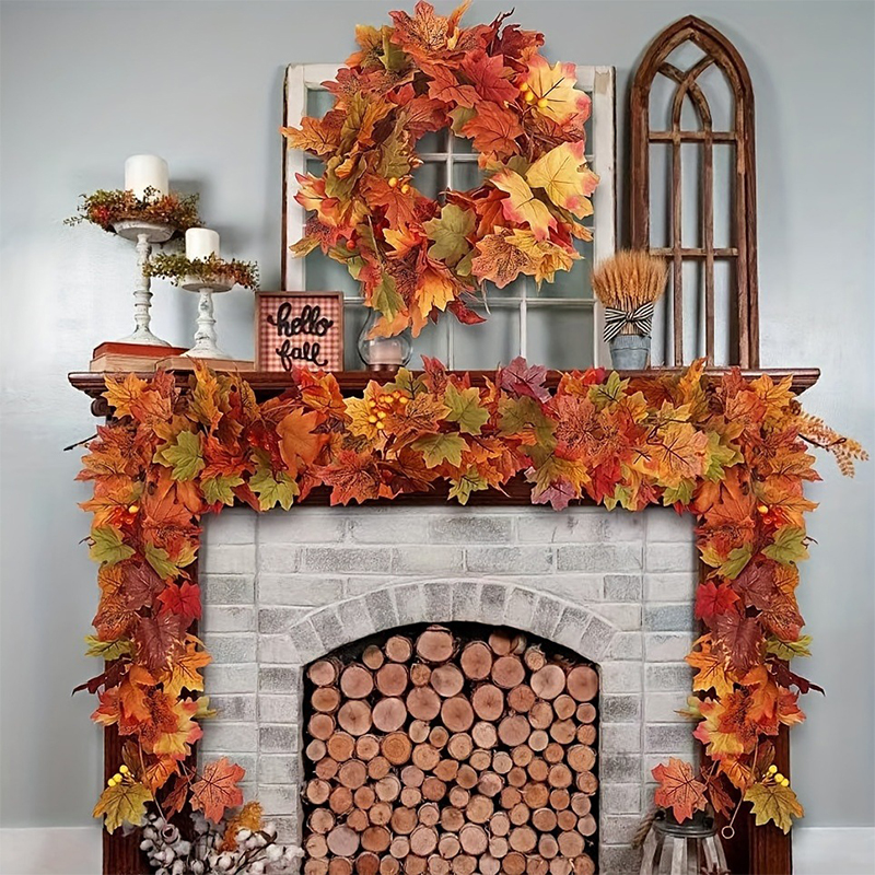 2M Artificial Fall Maple Leaf  - Victory Home Decor 리뷰 및 가격