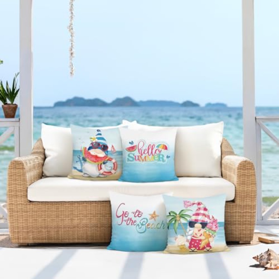 Beach Coastal Throw Pillow Cov - Home Decor Sofa 리뷰 및 가격