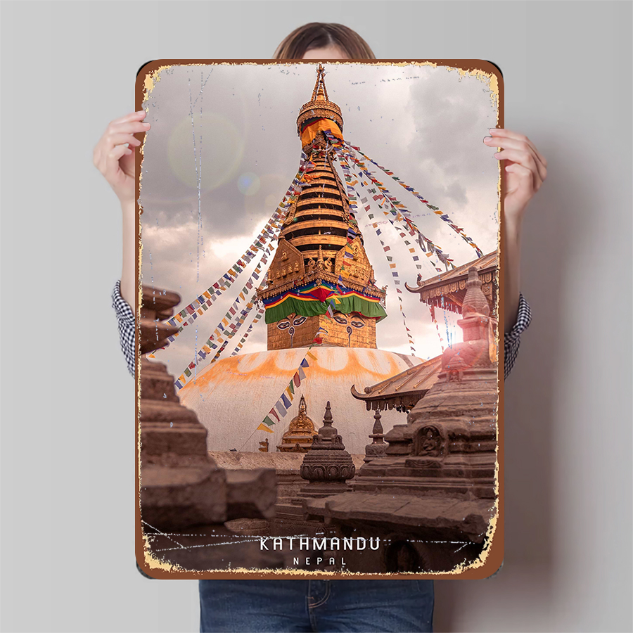 Kathmandu Nepal Stupa Iron Pai - Home Decor Kathmandu 리뷰 및 가격