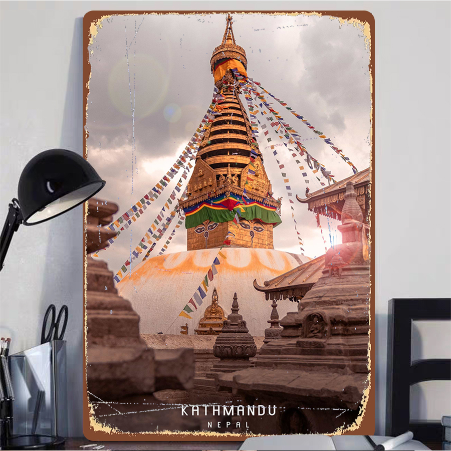 Kathmandu Nepal Stupa Iron Pai - Home Decor Kathmandu 리뷰 및 가격