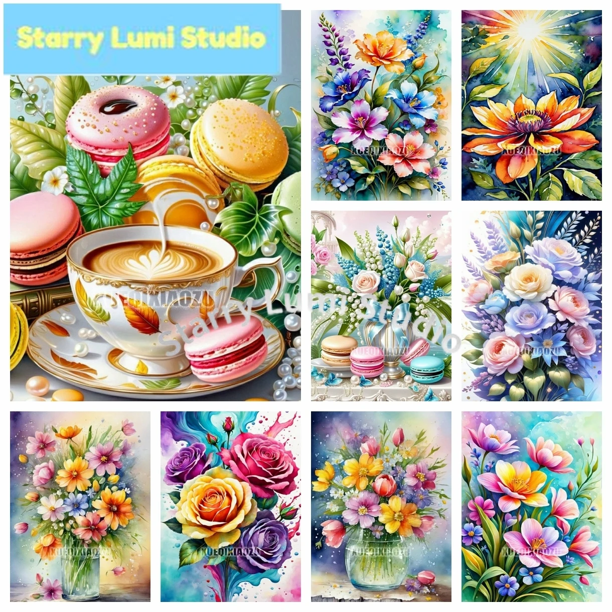 5D DIY Diamond Painting Kits C - Home Decor Vase With Flowers 리뷰 및 가격