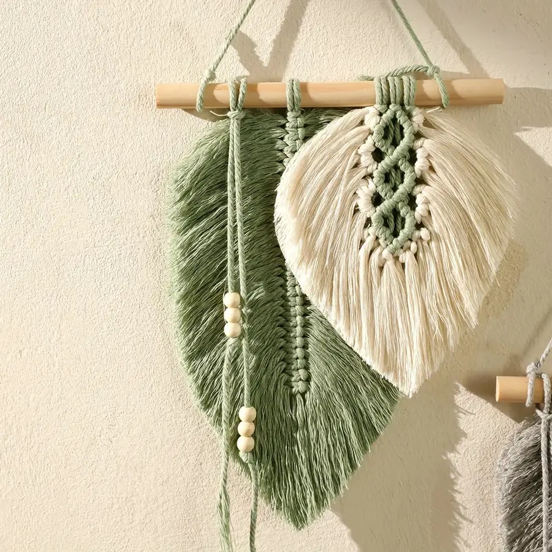 Handmade Macrame Leaf Wall Han - Macrame Wall Hanging 리뷰 및 가격