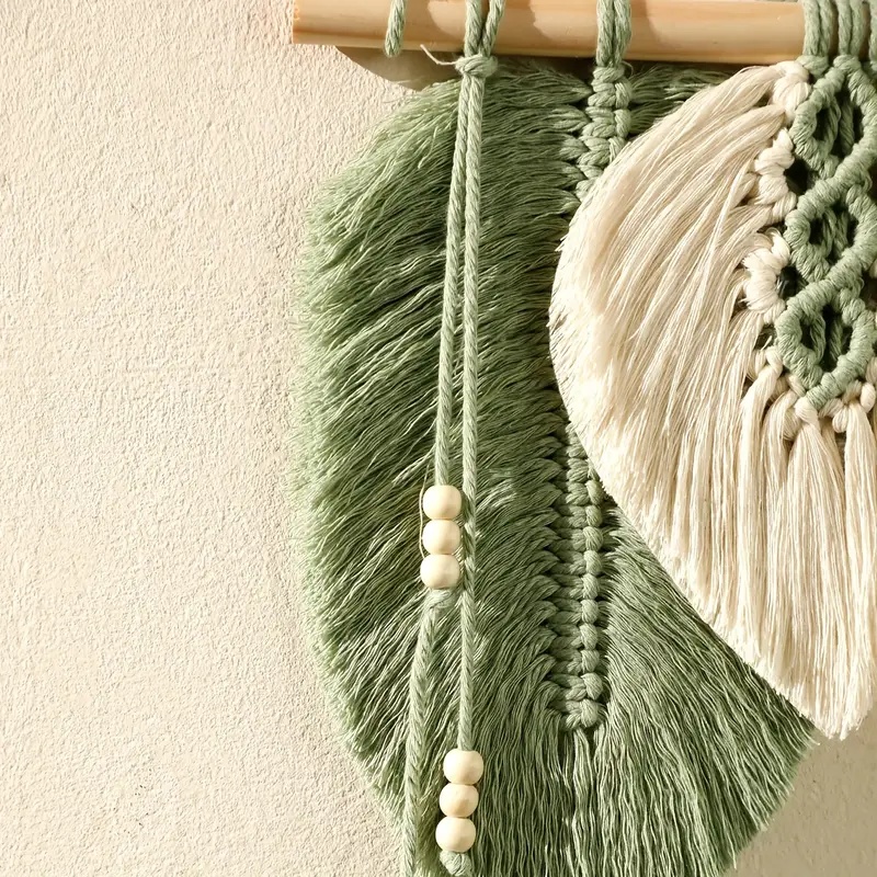 Handmade Macrame Leaf Wall Han - Macrame Wall Hanging 리뷰 및 가격