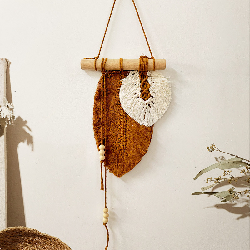 Handmade Macrame Leaf Wall Han - Macrame Wall Hanging 리뷰 및 가격