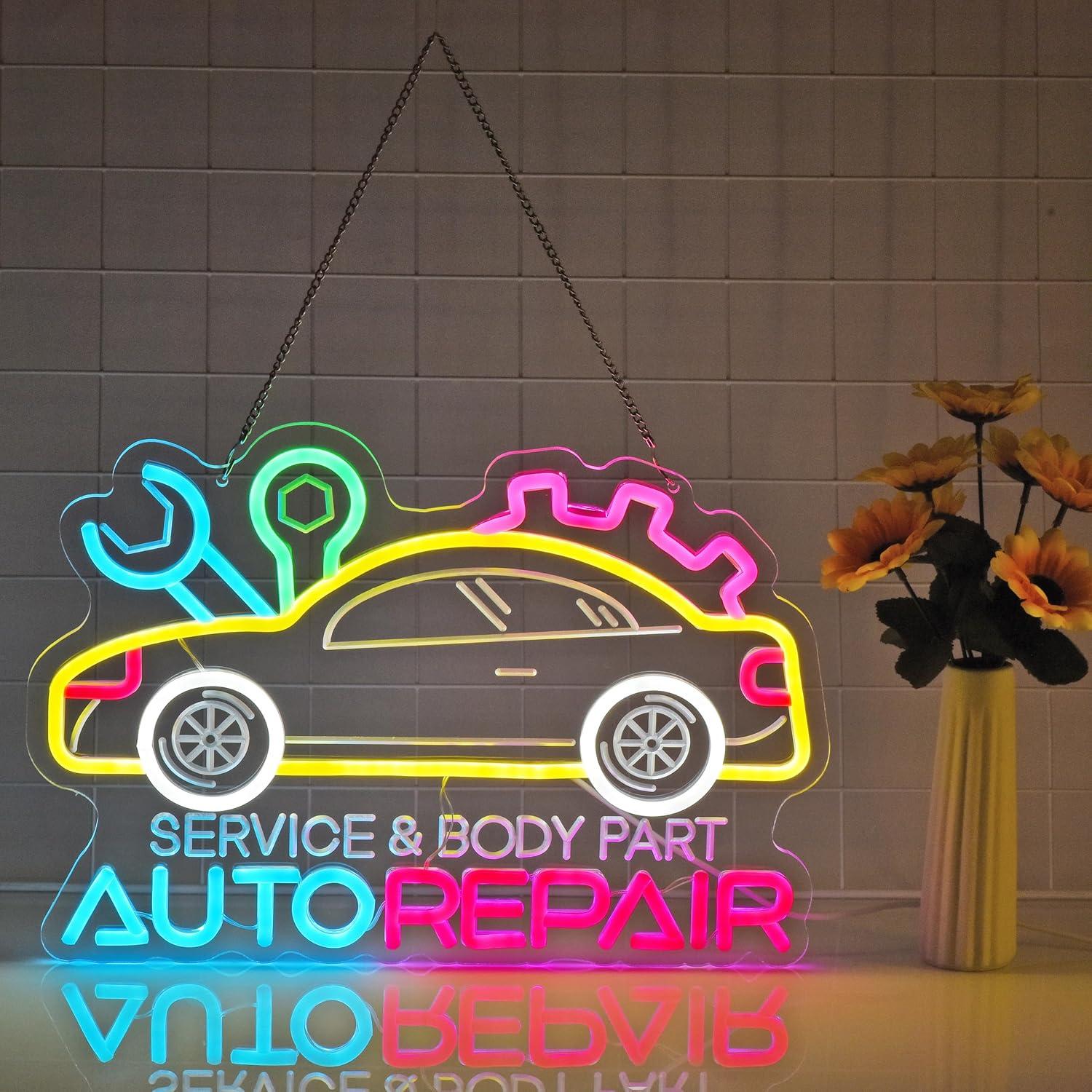 Auto Repair Neon Sign Neon Lig - Home Decor Lighting 리뷰 및 가격