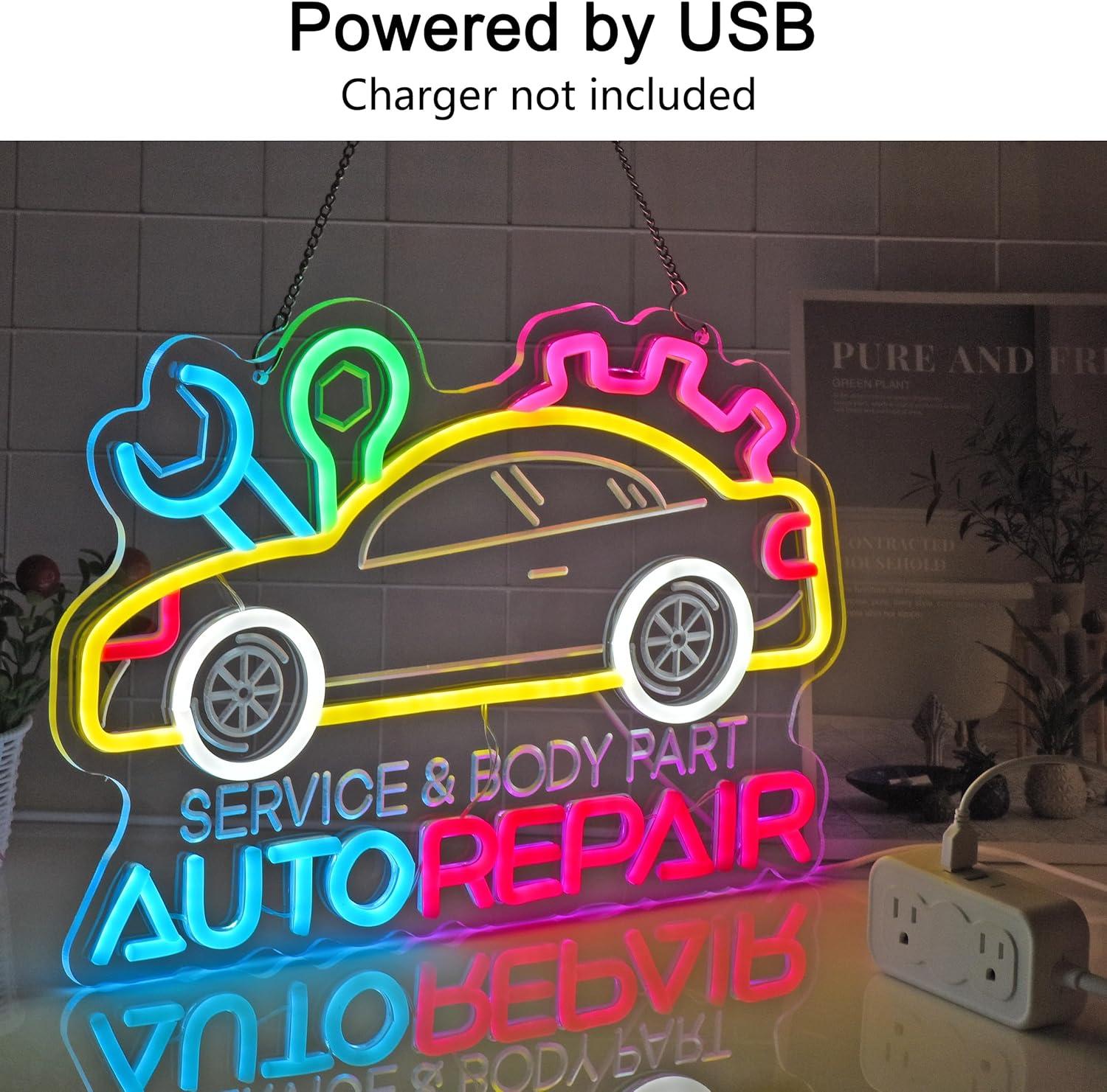 Auto Repair Neon Sign Neon Lig - Home Decor Lighting 리뷰 및 가격