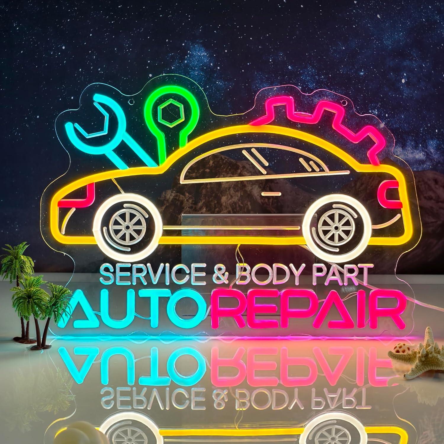 Auto Repair Neon Sign Neon Lig - Home Decor Lighting 리뷰 및 가격