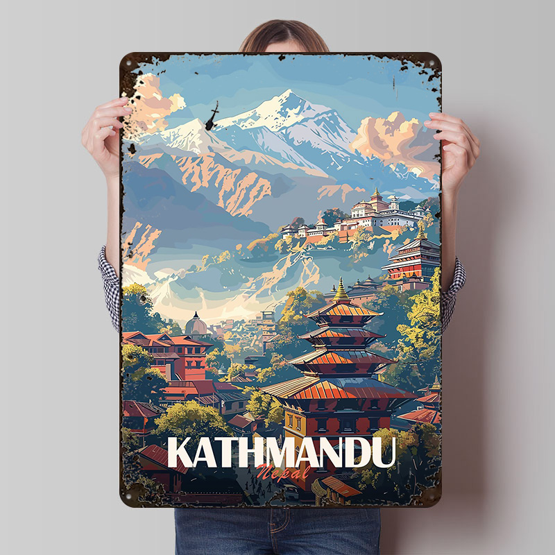 Kathmandu Nepal Cityscape Prin - Home Decor Kathmandu 리뷰 및 가격